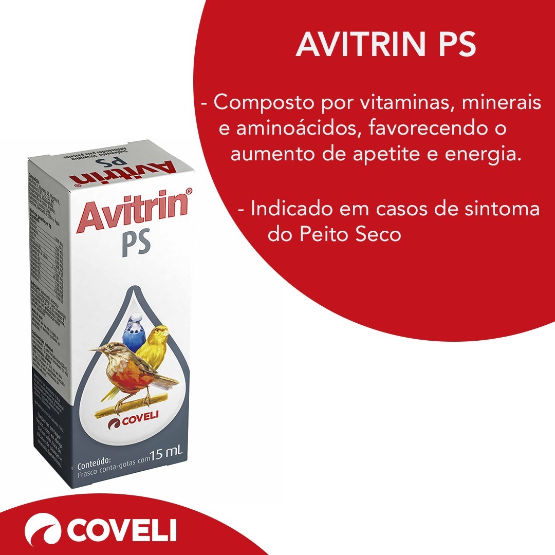 Avitrin Ps 15ml Aves Suplemento Vitamínico Coveli