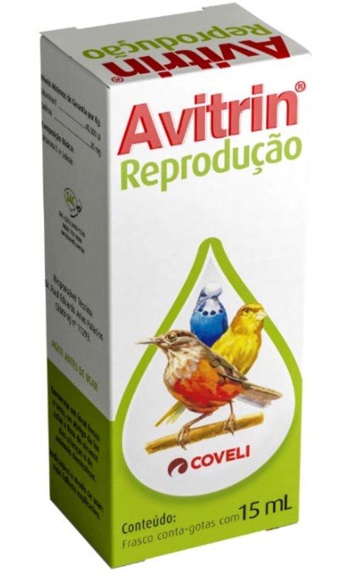 Avitrin Reprodução 15ml Aves Suplemento Vitamínico Coveli