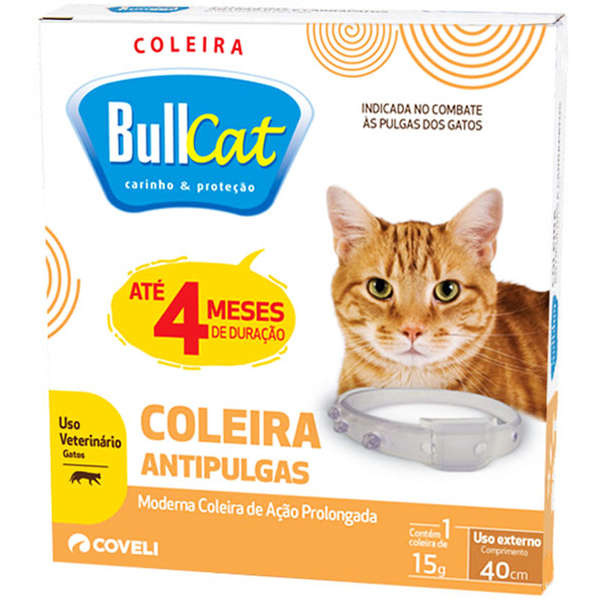 Coleira Bullcat Antipulgas Para Gatos