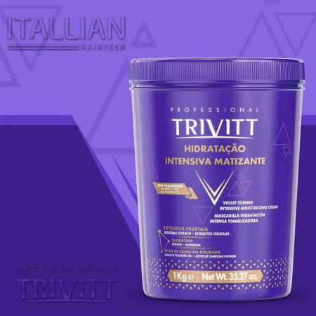 Trivitt Blonde Hidratação Matizante Mascara 1Kg - Itallian Hairtech