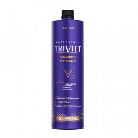 Trivitt Blonde Shampoo Matizador 1L Profissional - Itallian Hairtech