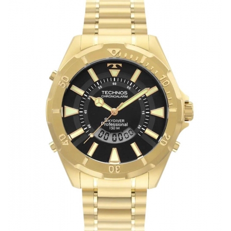 Relógio Technos Masculino Dourado Analógico WT205FL/4P