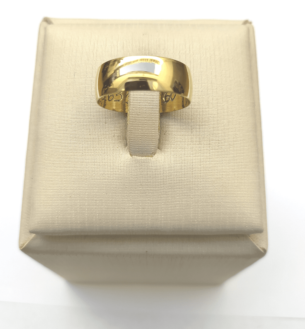 Aliança Casamento Ouro 18k Tradicional Unidade 6,50mm x0,70mm  JJoias Premium