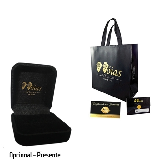 Anel de Formatura Análise de Sistemas com Zirconia Ouro 18k JJoias Premium