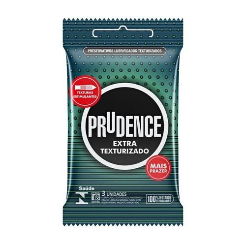 Preservativo Prudence Extra Texturizado C/ 3 Uni