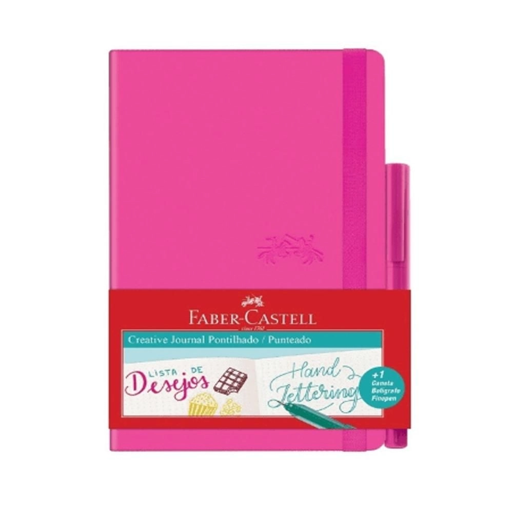 Caderno Pontilhado Creative Journal Rosa - Faber Castell