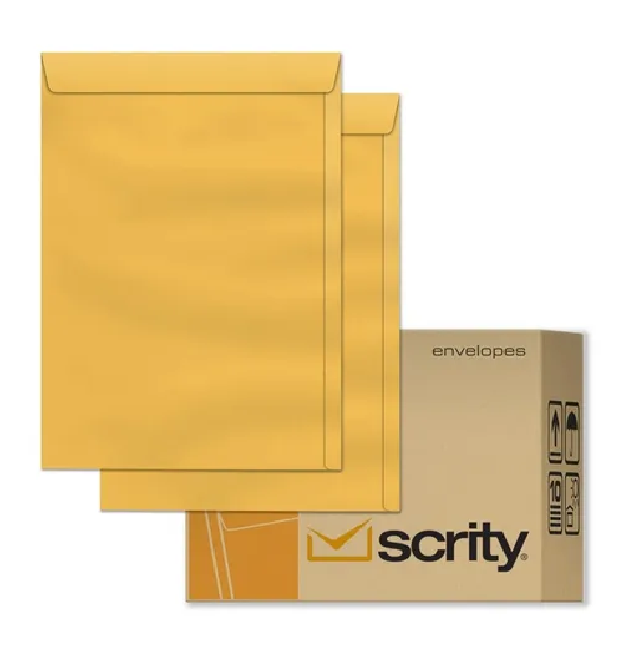 Envelope Saco Kraft Ouro 200x280 C/100 Unidades - Scrity