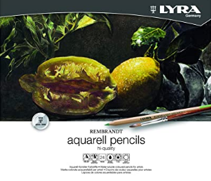 Lápis Lyra Rembrandt Aquarela Profissional 24 Cores  