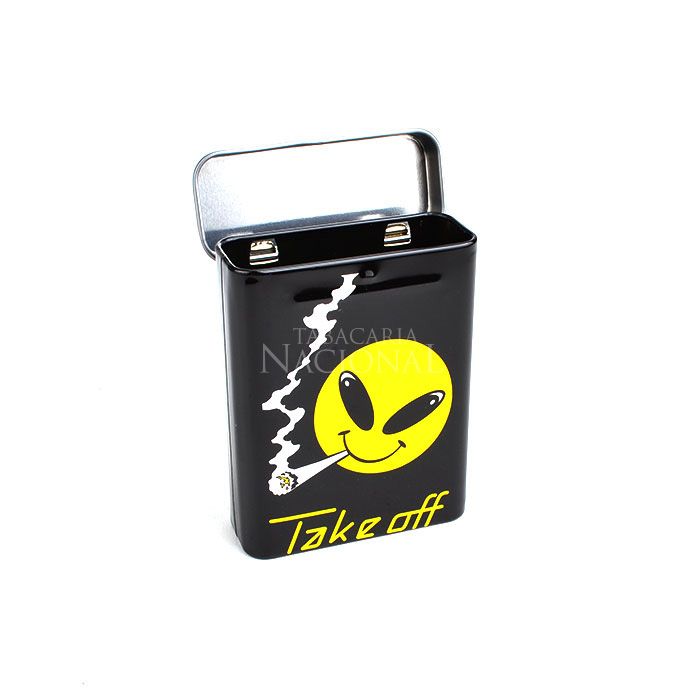 Cigarreira de Metal (Tin Case) - Alien Smoking