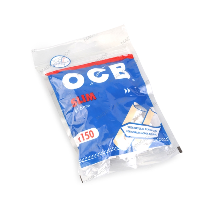 Filtro para Cigarro OCB Slim Gummed de 6mm (Pacote com 150)