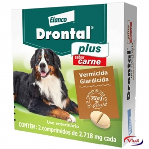 Drontal Plus 35kg Carne (2 Comprimidos)