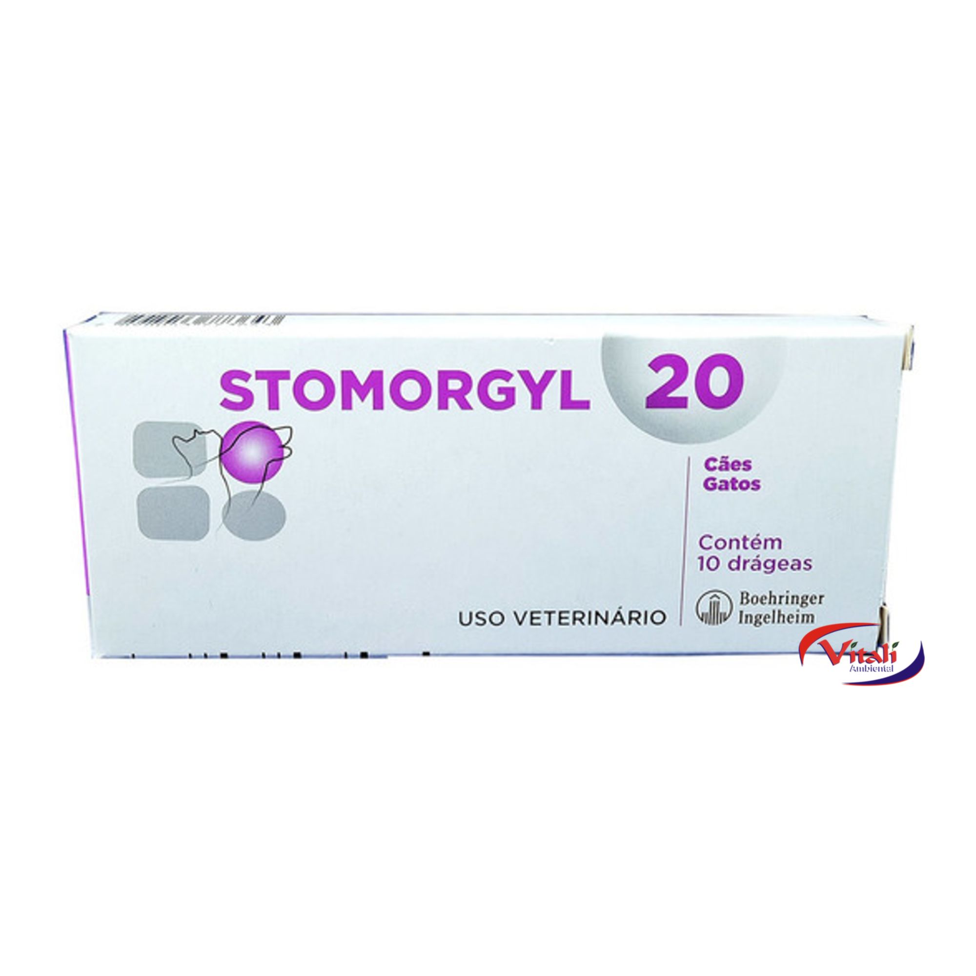 Stomorgil 20MG 10 (Cápsulas Mastigáveis)