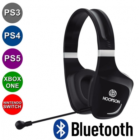 Headphone Headset Gamer Bluetooth 5.0 c/ Microfone Hoopson F400