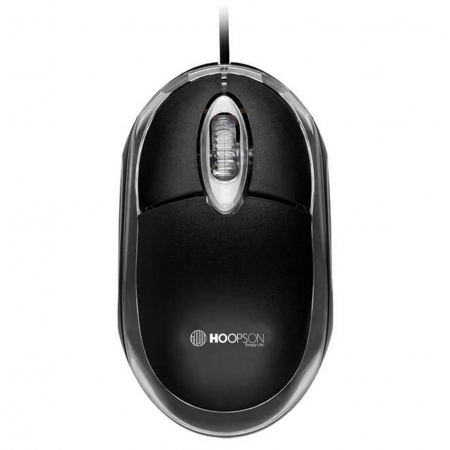 Mouse 1200dpi USB Preto Hoopson