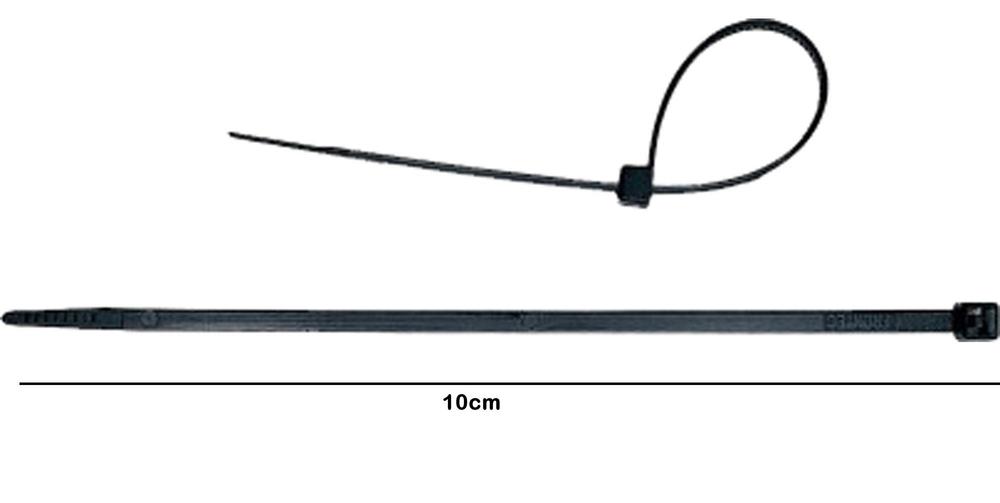 Abracadeira de Nylon 2,5 x 100mm c/100 pecas preta