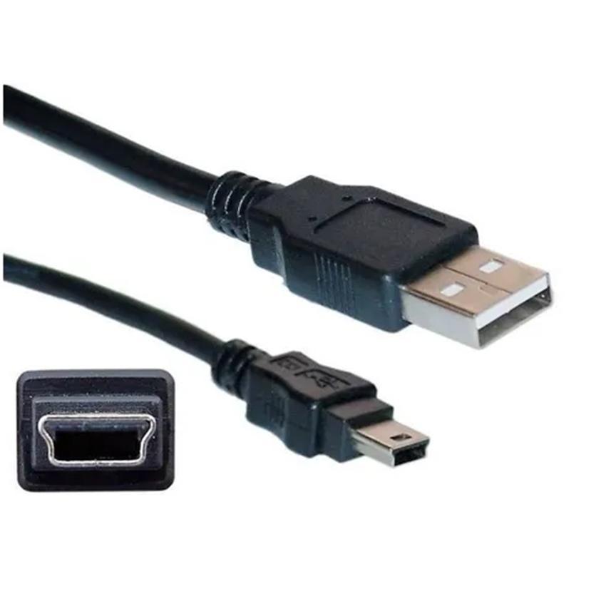 Cabo Adaptador USB x Mini USB 1,8m C/ Filtro V3