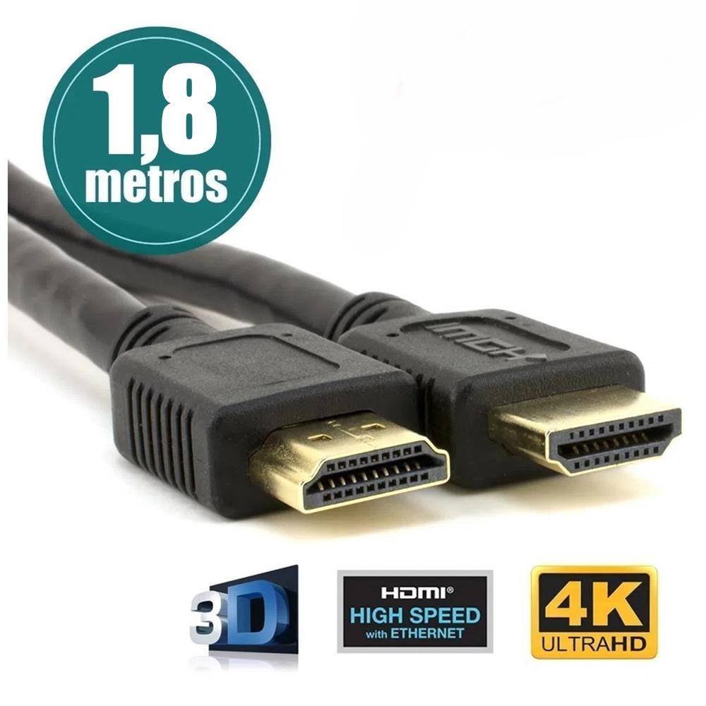 Cabo HDMI 1,8m 2.0 4K HDR Fortrek