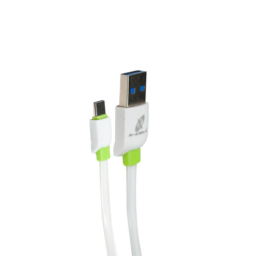 Cabo Usb X Tipo C Flat 3.0 1m Branco X-Cell