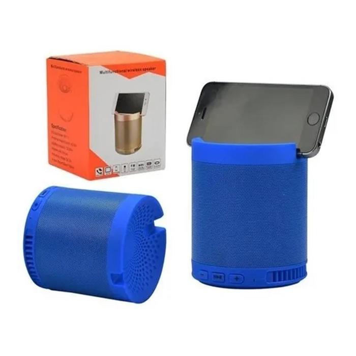 Caixa De Som Bluetooth 8W FM USB Micro SD D-Q3 Azul