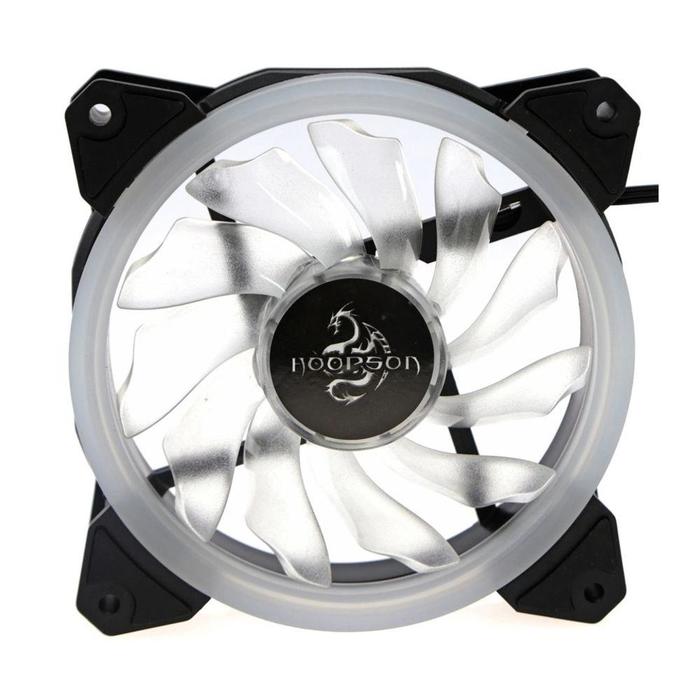 Cooler Fan 12cm com 15 LEDs Verde Hoopson
