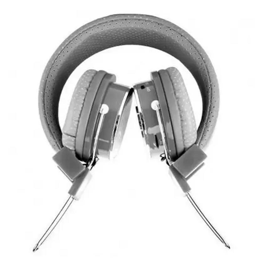Fone Bluetooth 5.0 P2/FM Headphone Headset KP-367 Cinza Knup*