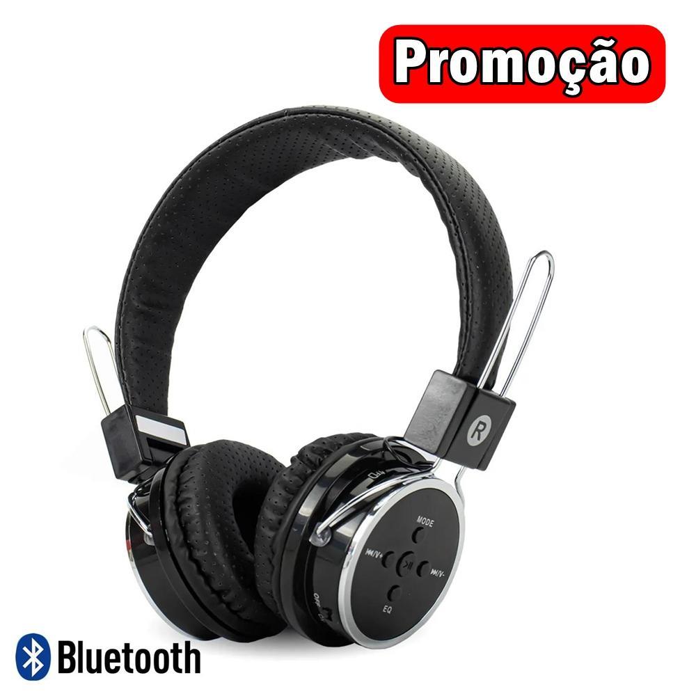 Fone Bluetooth 5.0 P2/FM Headphone Headset KP-367 Preto Knup*