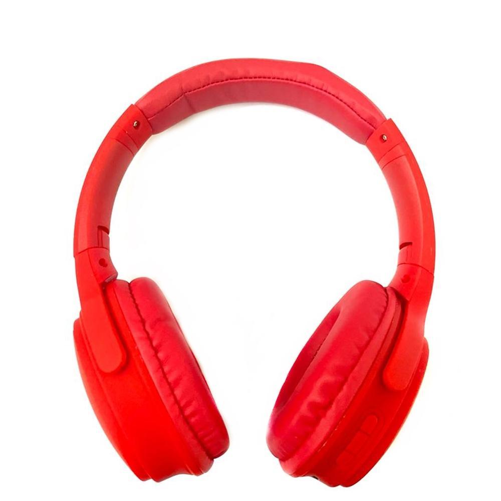 Fone Bluetooth 5.0 P2/FM Headphone Headset FN14 Vermelho Lotus