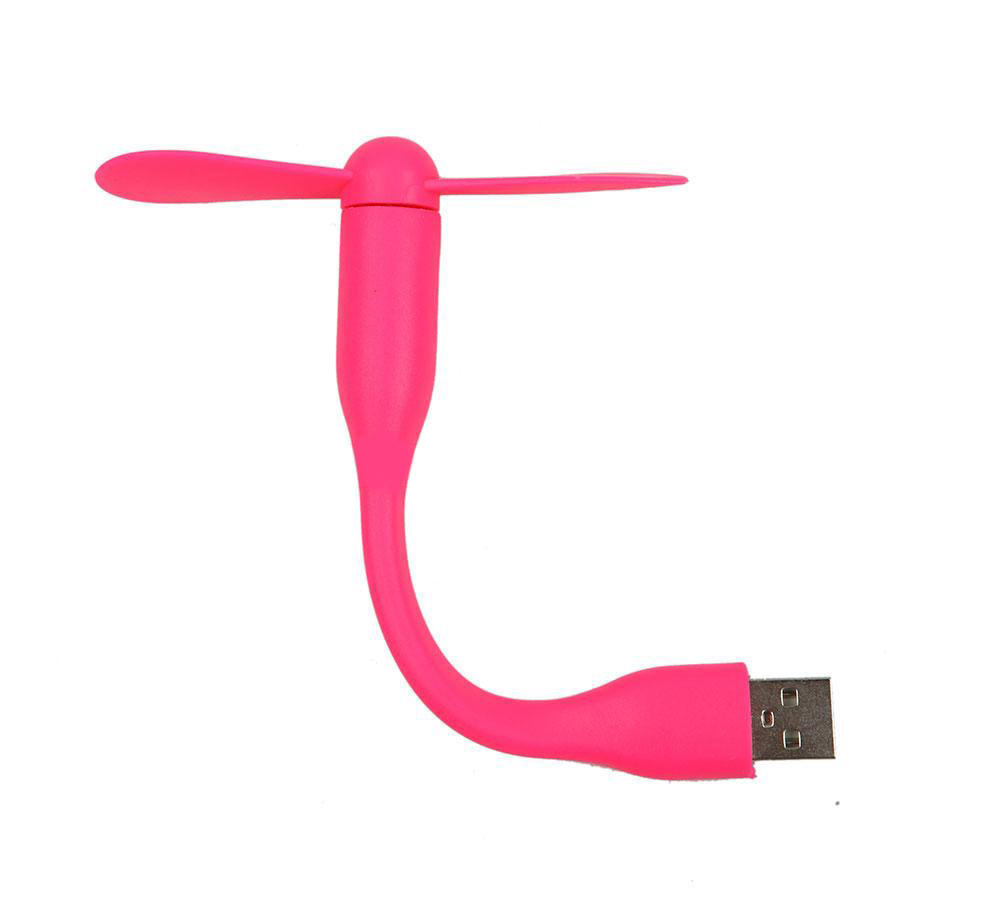 Mini Ventilador Flexivel USB Rosa