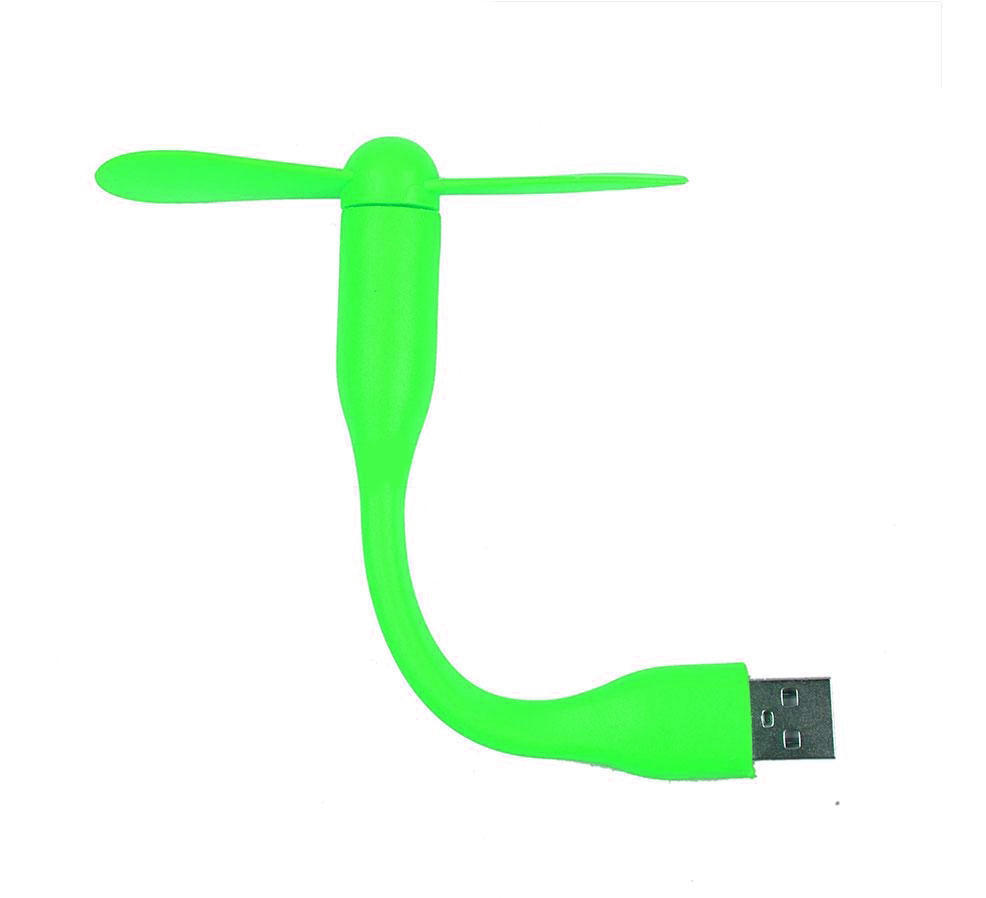 Mini Ventilador Flexivel USB Verde