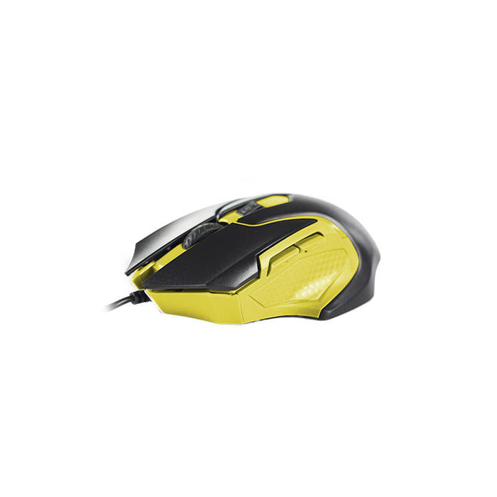Mouse Gamer 2400dpi 5 Botoes Hoopson GX-57 Amarelo***