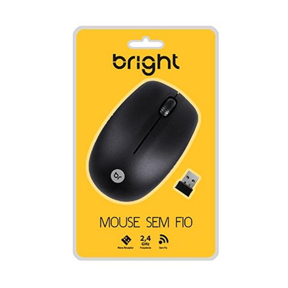 Mouse Sem Fio Wireless 1000dpi 2.4G Bright