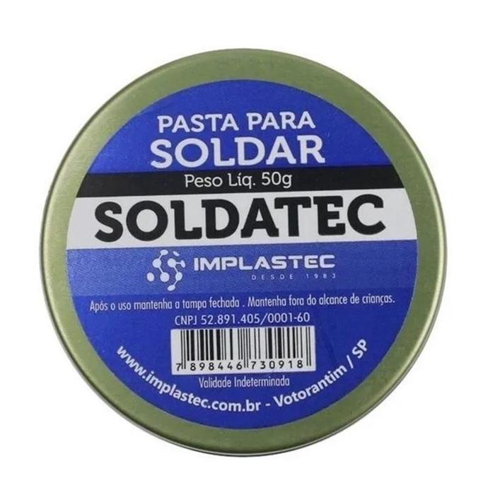 Pasta Para Soldar Nao Condutiva Implastec Soldatec 50g