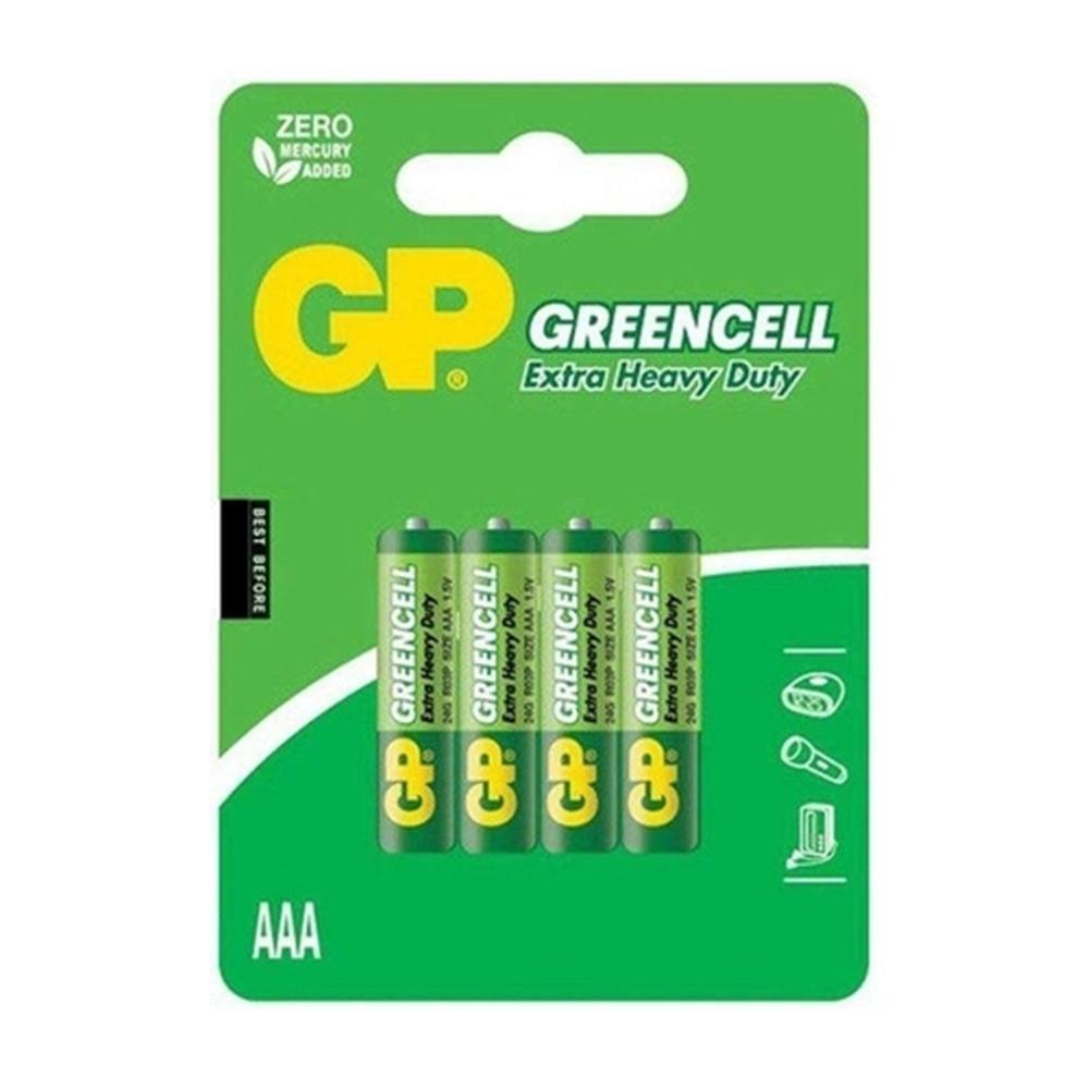 Pilha Bateria Palito AAA c/ 4 Unidades Zinco GP Greencell