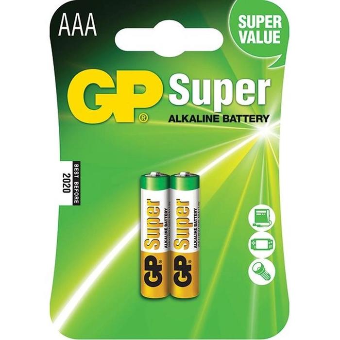 Pilha GP Super Alcalina AAA 1.5V Palito com 2 Unidades###