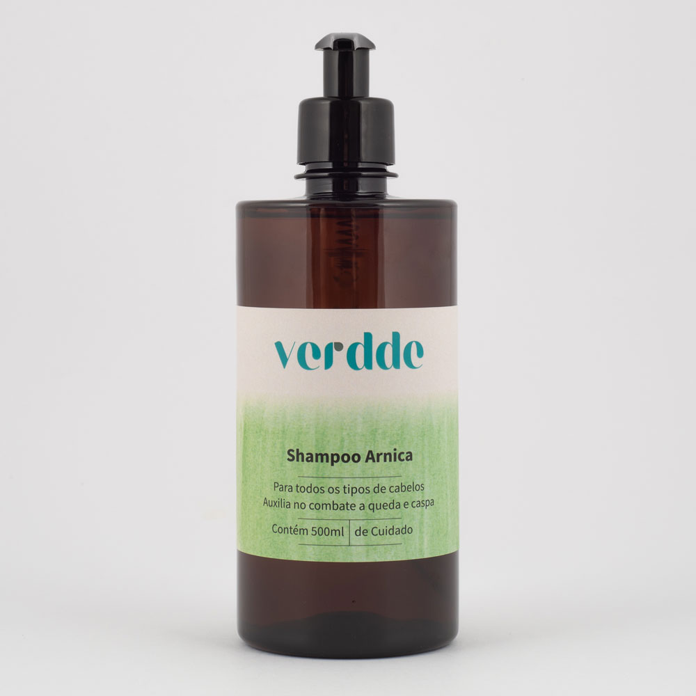 Shampoo de Arnica Verdde 500ml Ação antiseborreica e estimulante do crescimento capilar