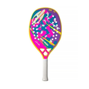 Raquete Beach Tennis Mormaii Defender - Amarela e Rosa