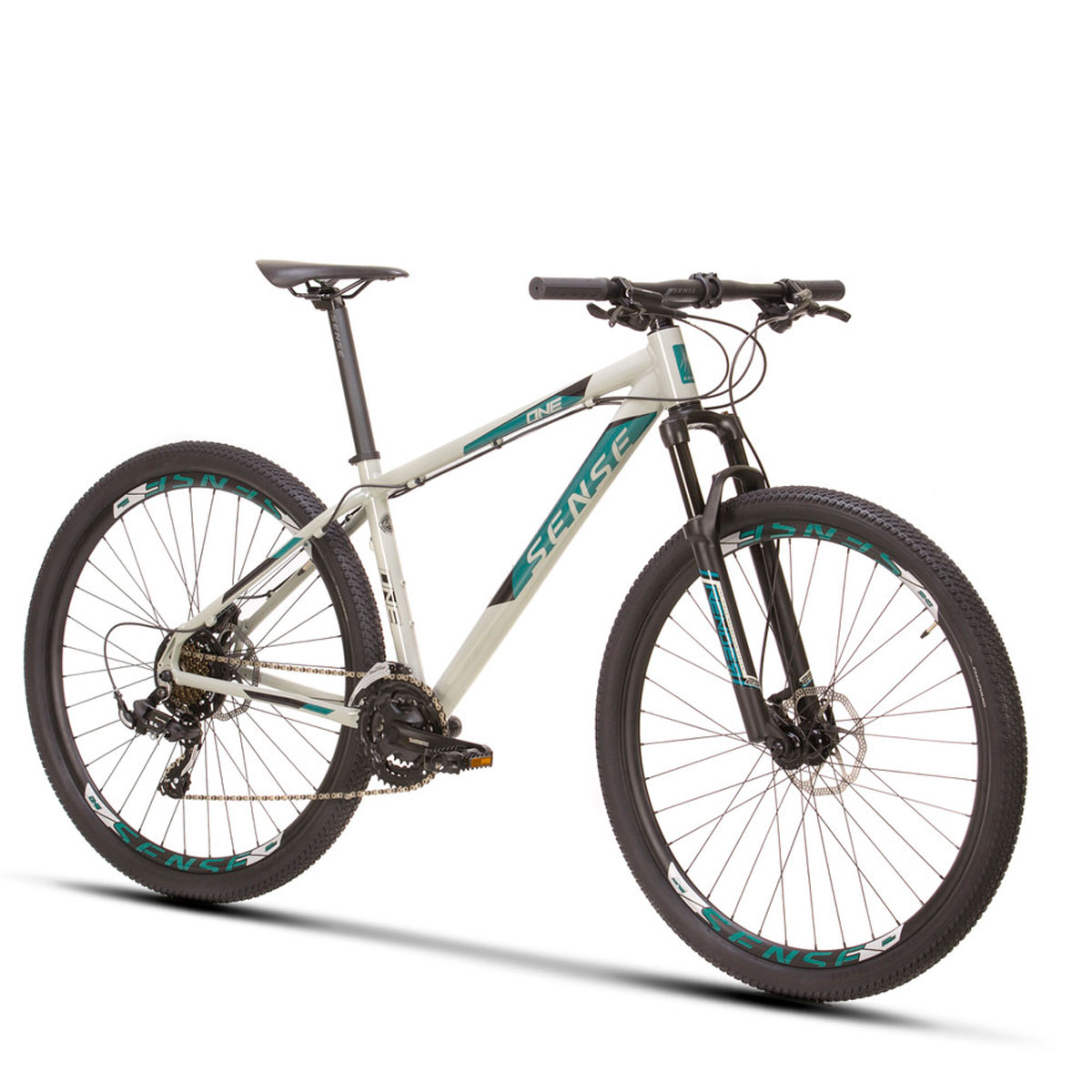 Bicicleta Mtb Sense One 2021 - Cinza e Aqua