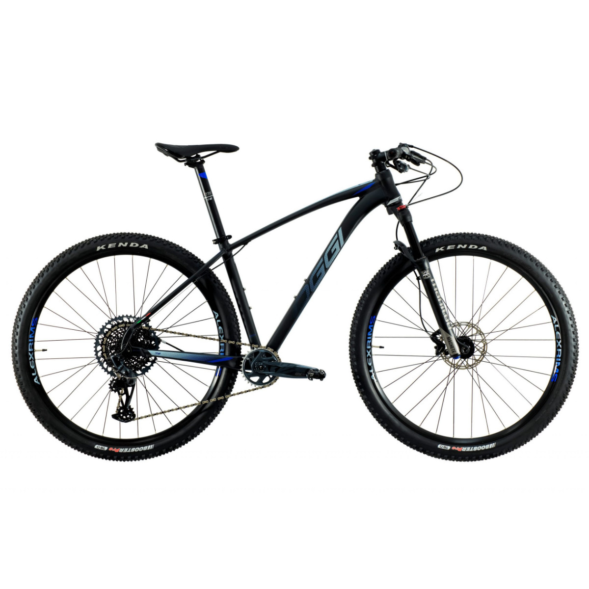 Bicicleta Oggi Big Wheel 7.6 GX 12V 2021 -  Preto Azul e Grafite