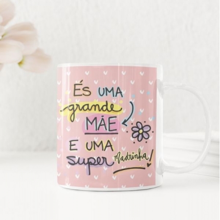 Caneca Personalizada Para Mães - Super Madrinha