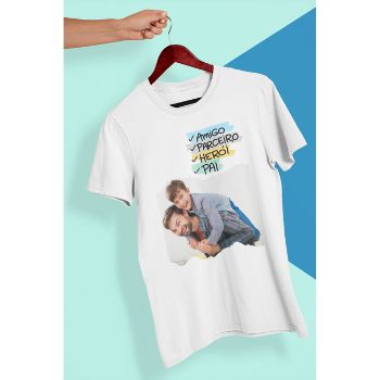 Camisetas dia dos Pais -  Amigo, Parceiro, Herói