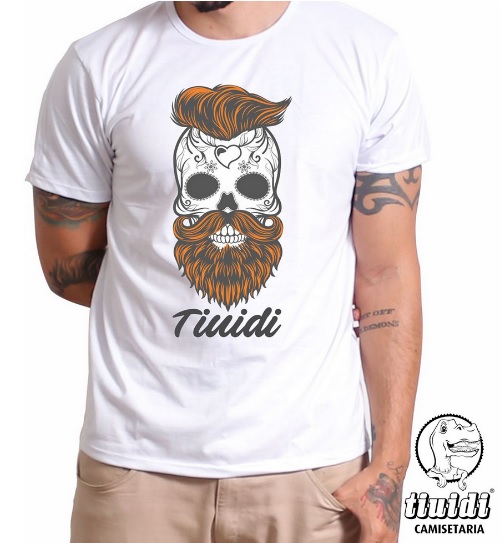 Camiseta Tiuidi Caveira  Ruiva