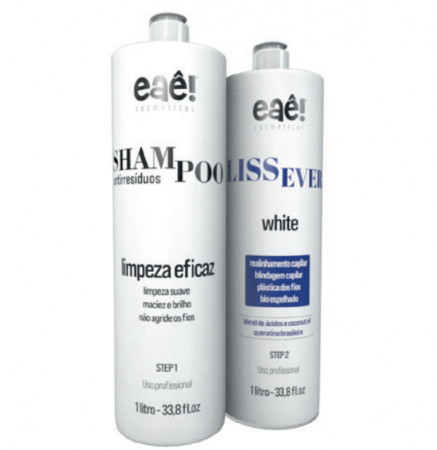 EAÊ Cosméticos Progressiva LissEver White + Shampoo Antirresiduo 2x1L