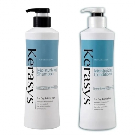Original Kerasys Moisturizing Shampoo Conditioner 2x600ml