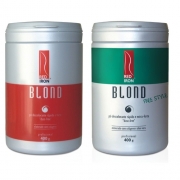 Red Iron Blond Pó Descolorante Forte 400g + Red Iron Blond Free Style Pó Descolorante Extra Forte 400gr
