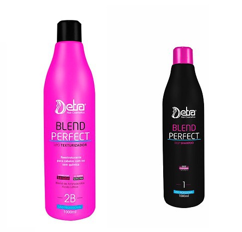 Detra Kit Lipotexturizador Capilar Blend Perfect - Passo 2B 1L + Deep Shampoo 1L - R