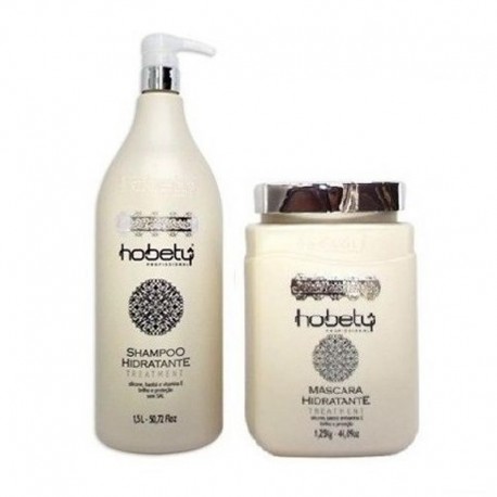 Hobety Hidratante Kit - Shampoo 1,5L e Máscara 1,25kg