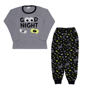 Pijama Infantil Good Night Mescla