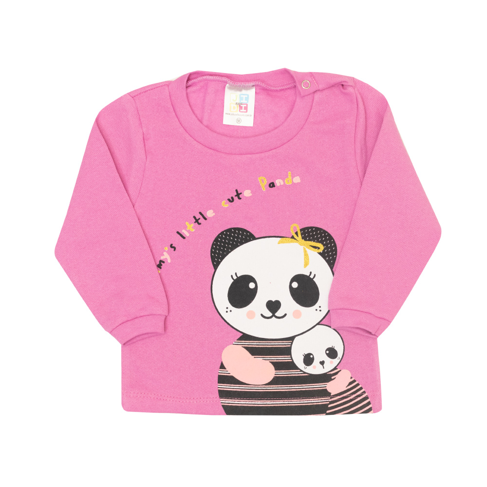 Conjunto Bebê Panda Rosa - Jeito Infantil