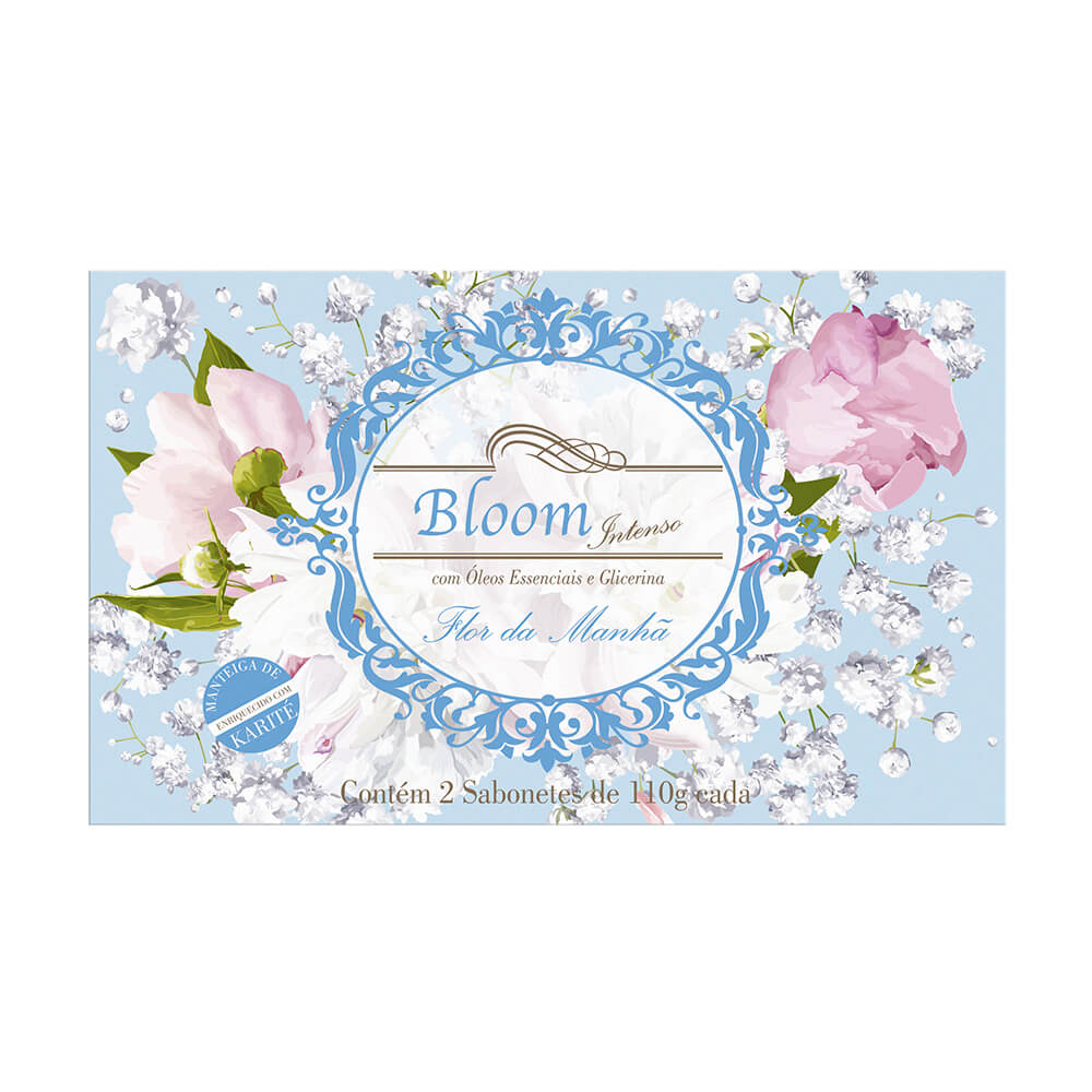 Sabonetes Extra Perfumados Bloom Intenso Flor da Manhã - Estojo com 2 unidades 110g cada