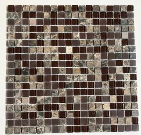 Pastilhas de Pedra Mix Mosaic Imperador 1,5x1,5 Kit C/44